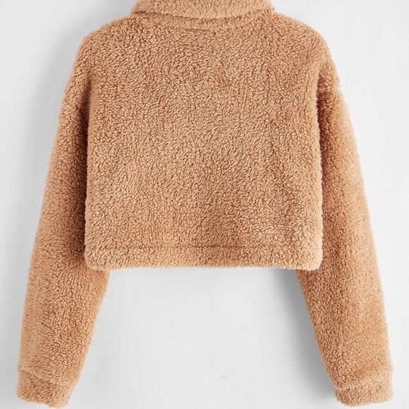 Crop Sherpa jacket - Picture 2 of 4